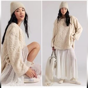 Free People Calla Sherpa Pullover - NWT
